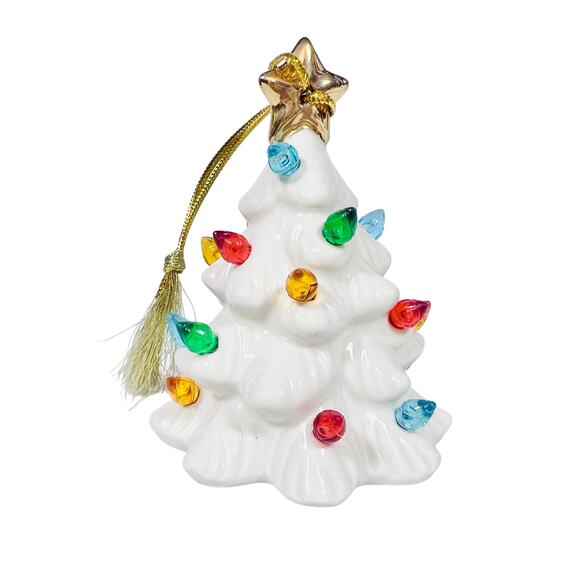 Lenox Treasured Traditions Porcelain Light Up Christmas Ceramic Tree Ornament - Picture 2 of 8